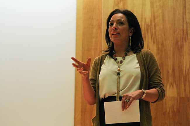 CBS correspondent Michelle Miller was last Thursday's "My Life as" guest speaker.